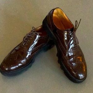 Dolce Vita Brown Patent Leather Loafers